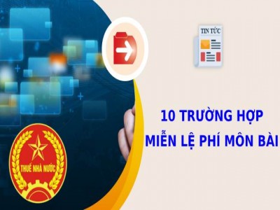 Bổ sung các trường hợp được miễn lệ phí môn bài